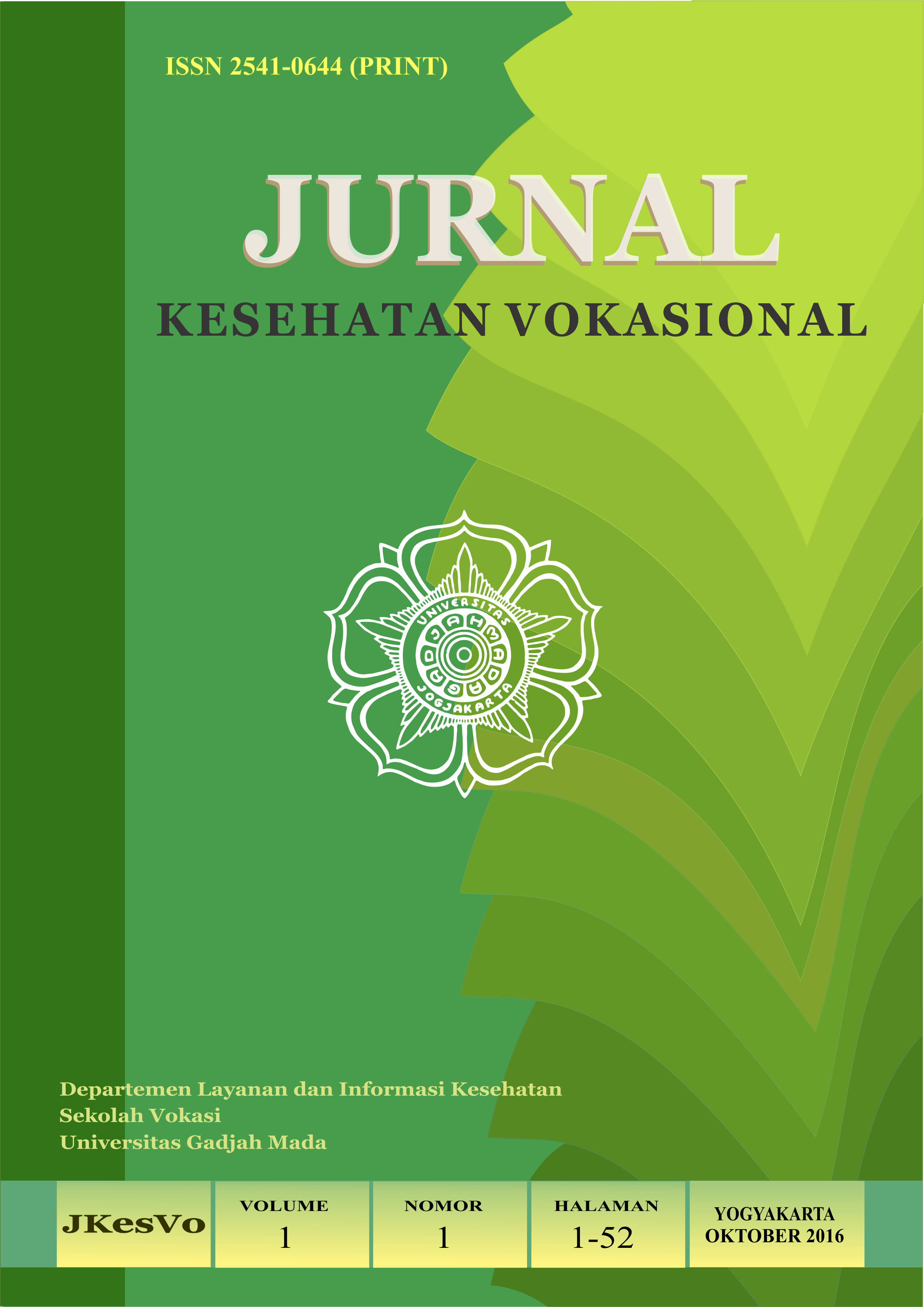 Cover Volume 1 No. 1