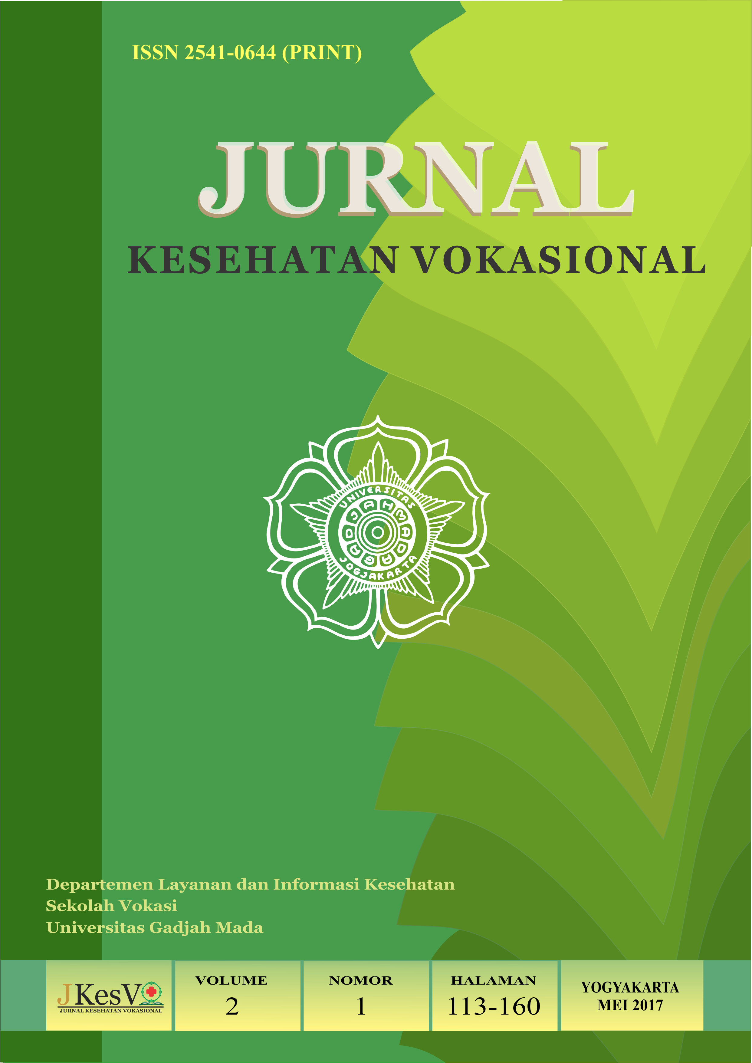 Cover Volume 2 No. 1